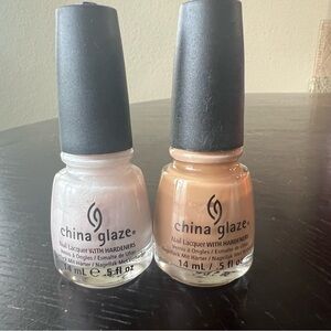 China Glaze Nail Lacquer Set - White and Tan